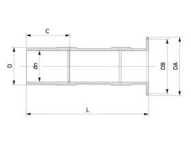 HDPE Endmuffen für Riefenrohre